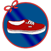 My Red Vans Shoes - sweetabow.com